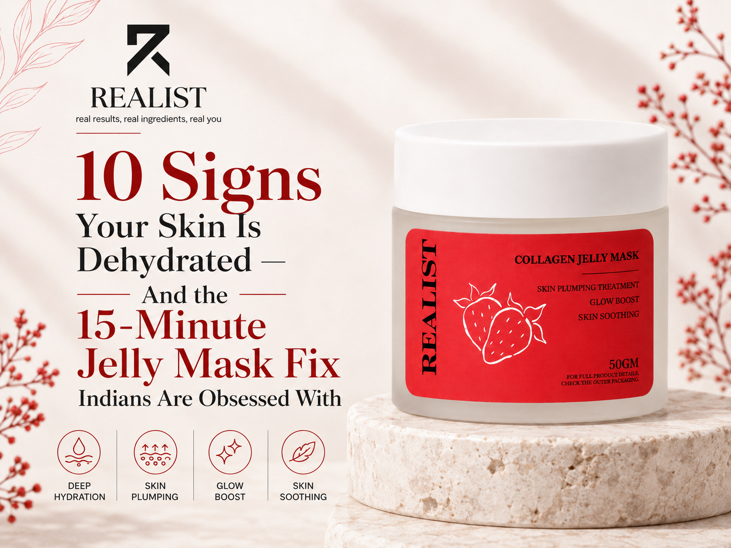 10 Signs Your Skin Is Dehydrated — And the 15-Minute Jelly Mask Fix Indians Are Obsessed With