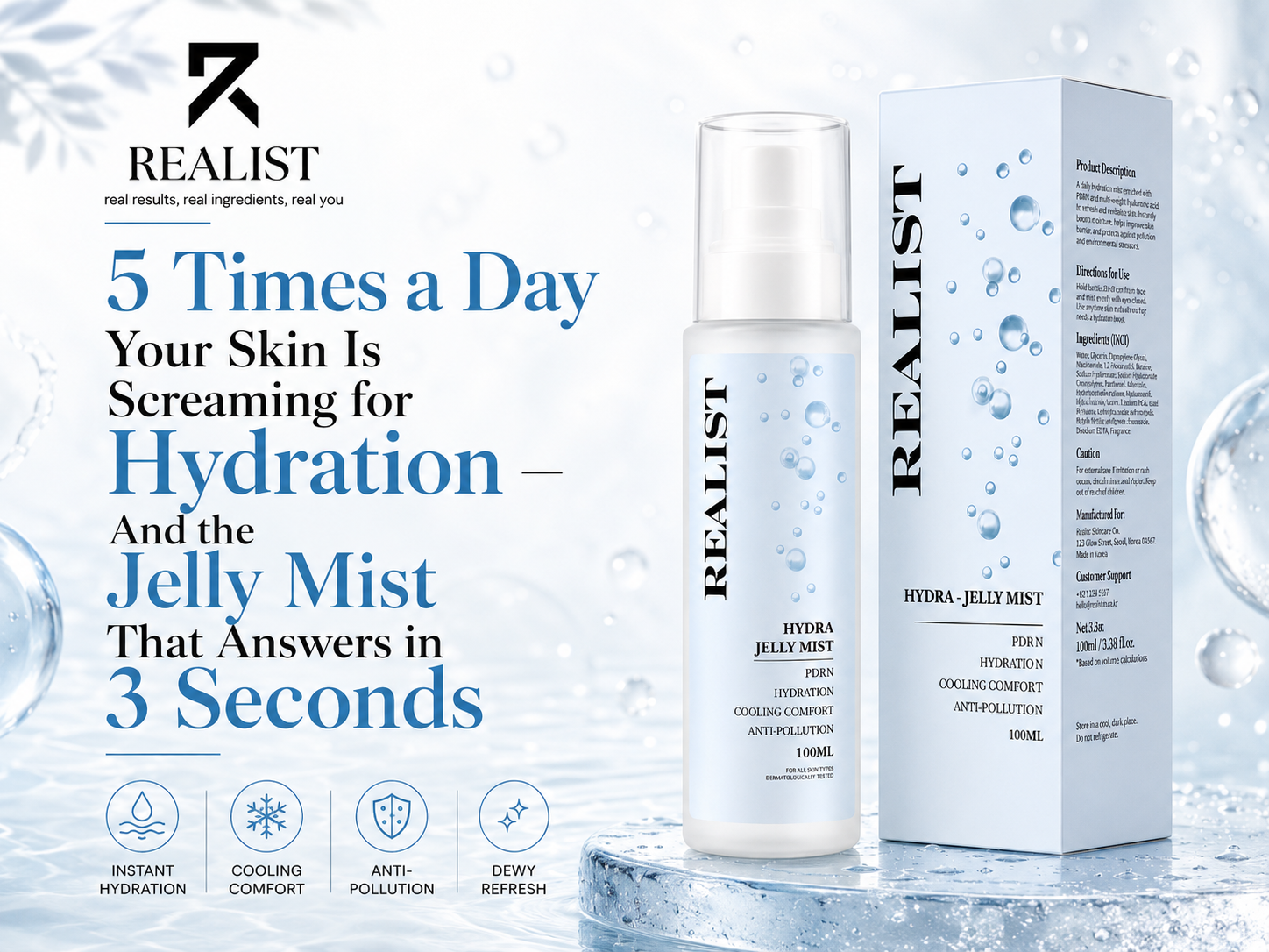 5 Times a Day Your Skin Is Screaming for Hydration — And the Jelly Mist That Answers in 3 Seconds